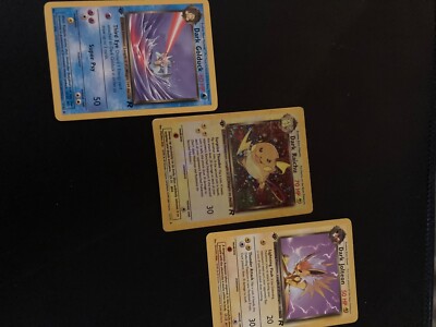 1st Edition Dark Pokmon Cards | 3 cards | eBay