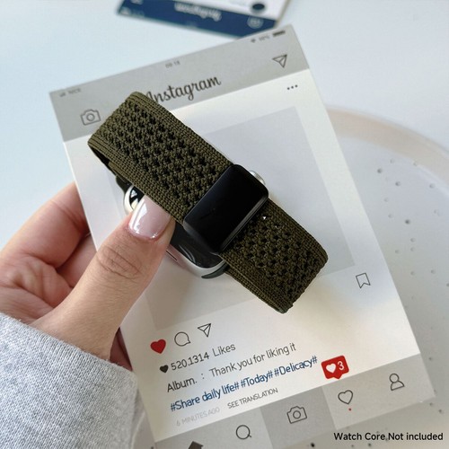 Bracelet nylon fermoir magnétique pour Apple Watch série 10 9 8 7 6 Ultra 2/1 49 mm - Photo 14 sur 16