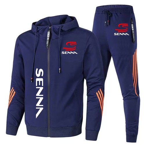 + Set tuta e felpa stampata Ayrton Senna Men con cappuccio - Foto 54 di 77