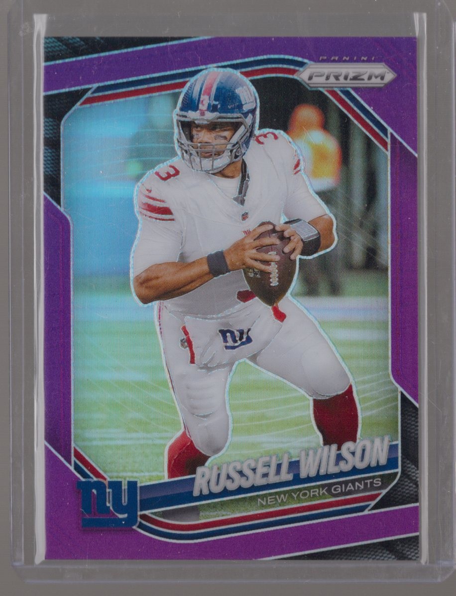 2025 Panini Prizm #202 Russell Wilson Purple #/125