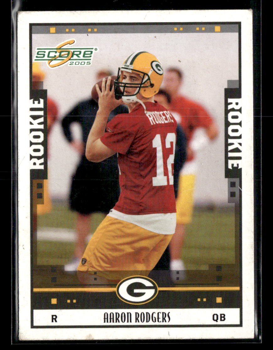2005 Score #352 Aaron Rodgers Scorecard Rookie RC *Low Grade*