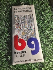 Men's Bender Right Hand Golf Glove For Left Handed Golfers Multi Colored Dots