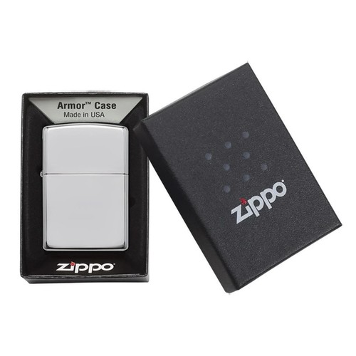Zippo Feuerzeug - Armor High Polish Chrome Finish | Authentic Windproof Style - Bild 1 von 6