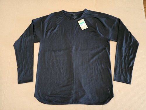 Nike Yoga Men's Dri-FIT Crew Top (Black/Black, FB7775-010) Size XL - Picture 12 of 13