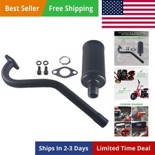 Exhaust With Muffler For Predator 79cc 98cc 3HP For Coleman CT100U Mini bike ...