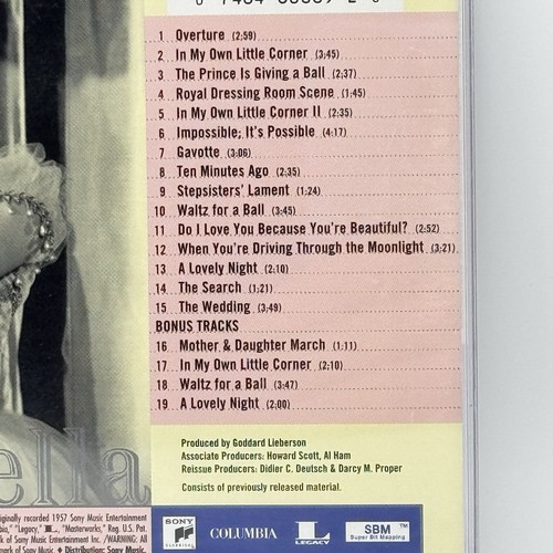 Cinderella (1957 Television Cast) - Audio CD By Rodgers and Hammerstein - VGC - Imagen 3 de 7