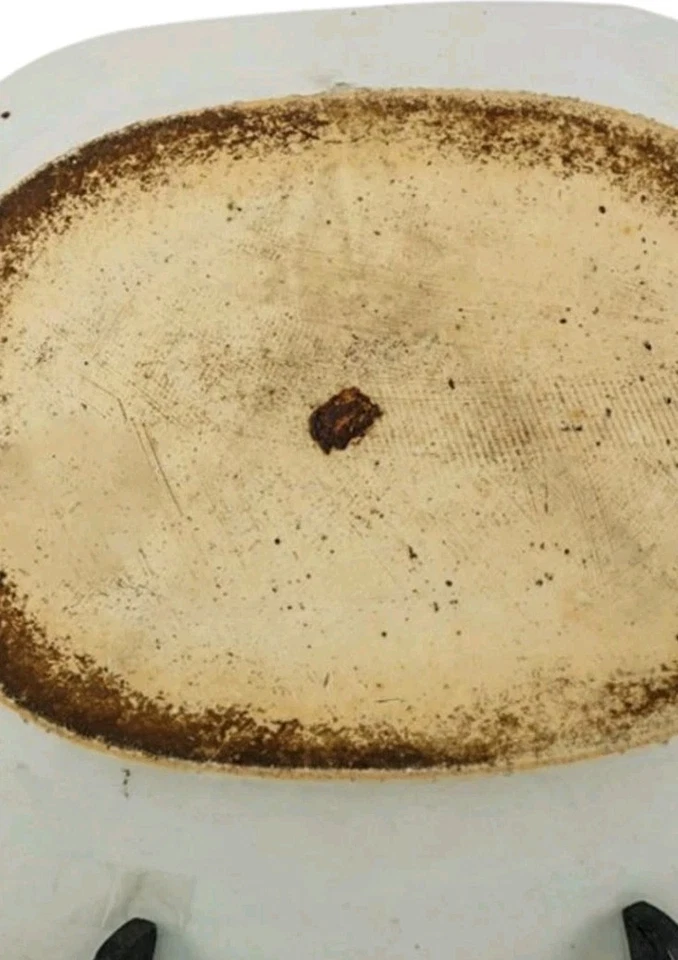 antiguo plato de porcelana azul y blanco Foto 3 de 3