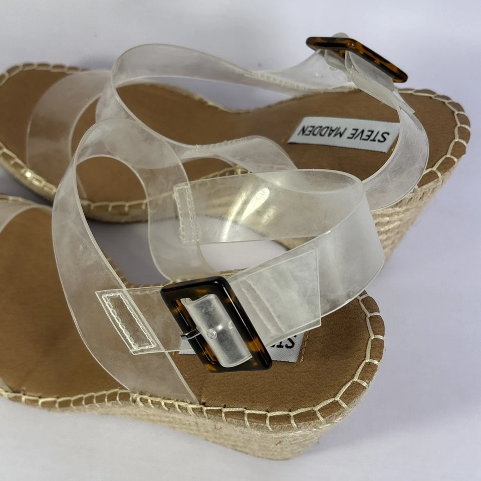 Sandalias de cuña Steve Madden Uri para mujer talla 10M sin cordones alpargata Foto 4 de 4