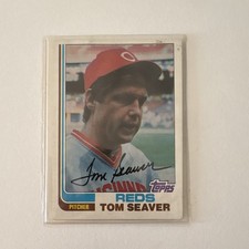 Topps Tom Seaver Cincinnati Reds #30 1982 MLB Baseball Card Base Set Original