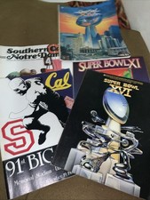 Super Bowl Program Lot College Football Cal State Vintage XI XVI XIV