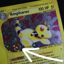 FART SWIRL 🌀💫 Ampharos 2/165 Expedition Holo Rare 2002 Nintendo Pokemon Card