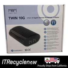 New Sonnet Twin 10G Thunderbolt 2 Adapter – Dual-Port 10GbE Ethernet for Mac/PC