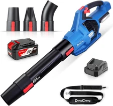 Dong Cheng Brushless 20V Cordless Leaf Blower 485 CFM Variable Speed &Turbo Mode