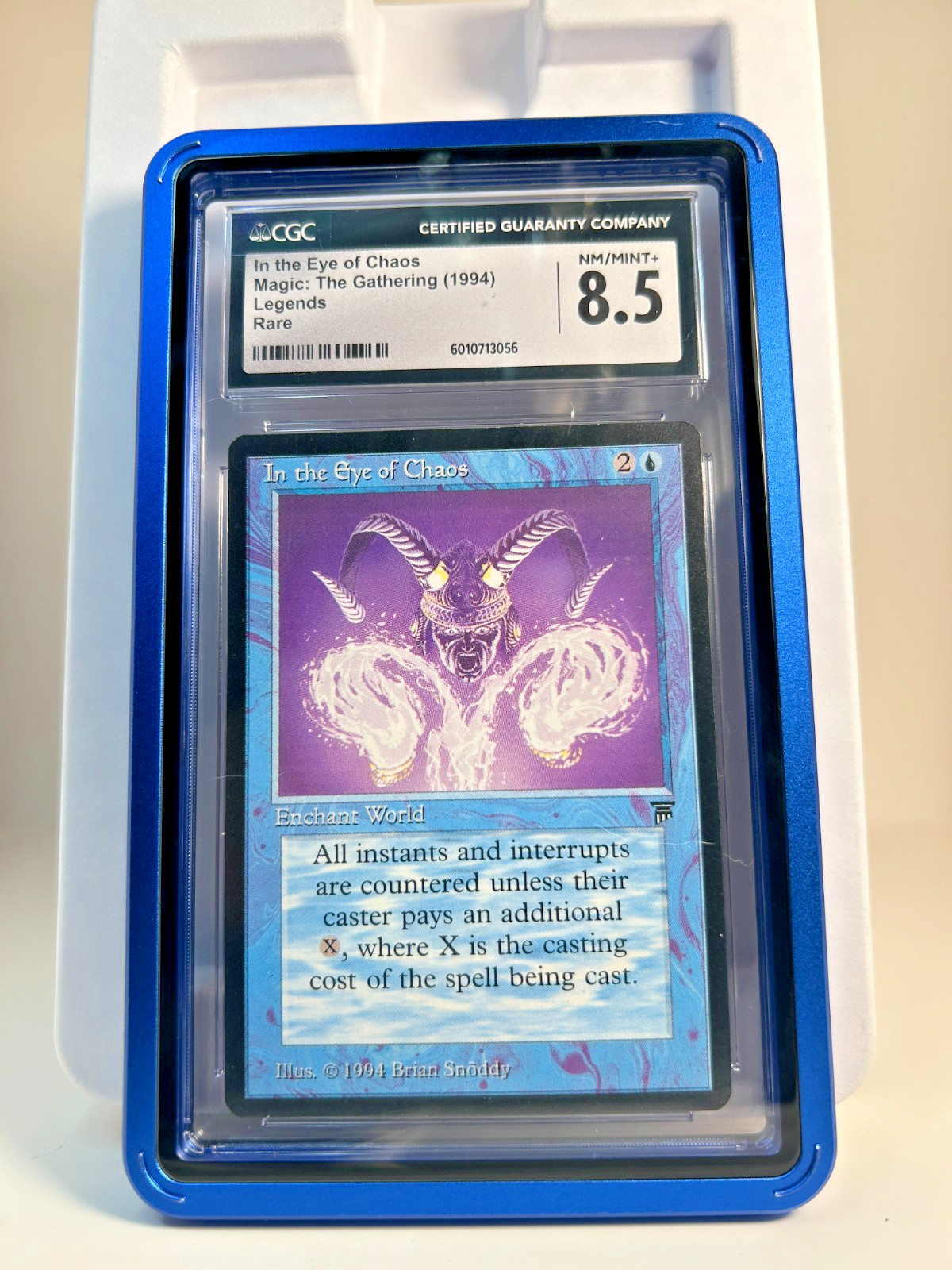 **MTG In the Eye of Chaos👁️Legends MTG Reserved List RARE NM/MINT+ CGC 8.5!💎**