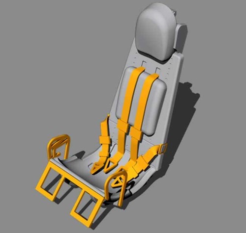 cmk - Heinkel He 162A Ejection Seat for Special Hobby 1:72 Modell Schleudersitz - 第 1/3 張圖片