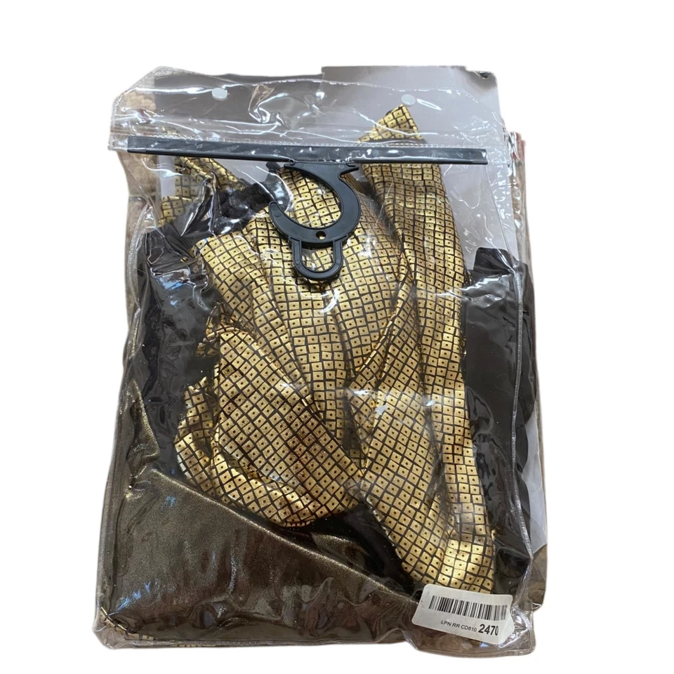 Fantasia de Halloween Leg Avenue discoteca ouro preto fundo de sino feminina plus 3X/4X - Imagem 2 de 4