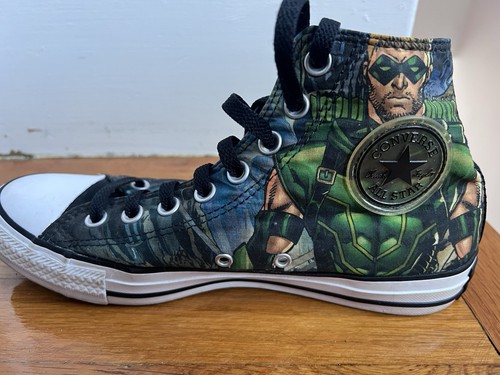Size 7 - Converse DC Comics x Chuck Taylor All Star High Green Arrow - Picture 1 of 10