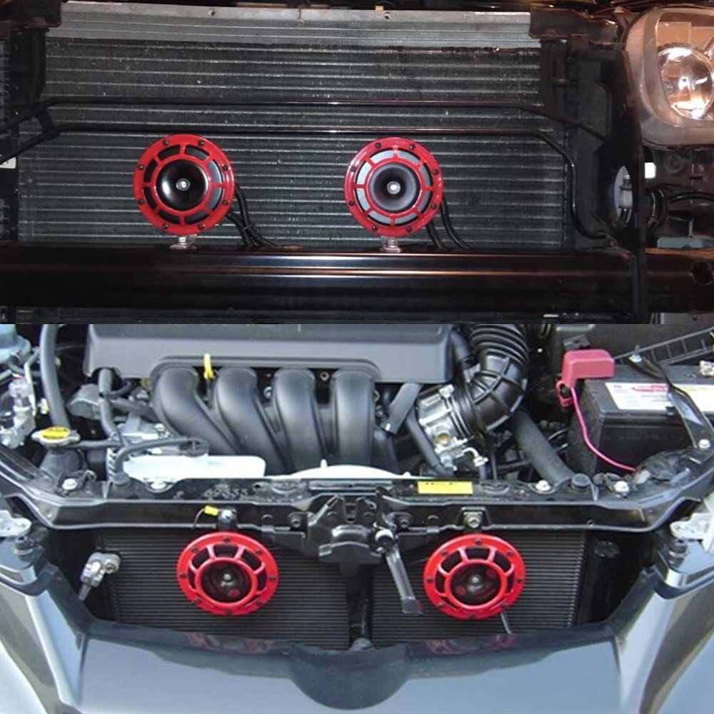 2PCS 115DB Super  Loud Compact Electric Blast Tone Car Air Horn Kit 12V USA