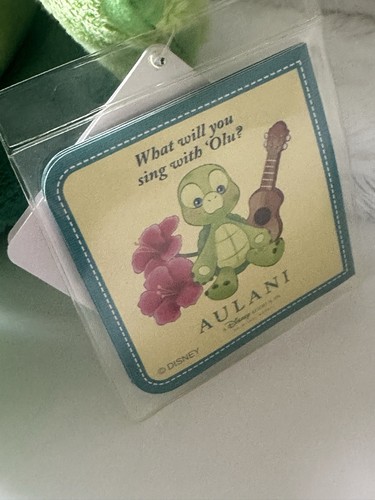 Disney Duffy Friend Olu Sea Turtle Aulani 14" Plush Stuffed Animal Aloha Doll NE - Picture 6 of 13