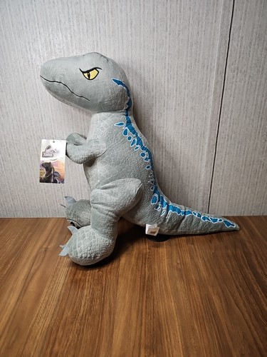 Peluche Jurassic World extra large blu, 16 pollici dinosauro peluche - Foto 4 di 7