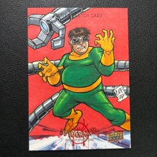 Boceto de pulpo Doctor Into the Spider-Verse 2022 Upper Deck Spider-Man 1/1 automático