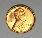 1941-P Lincoln Wheat Penny Cent Red BU Uncirculated From Original Roll