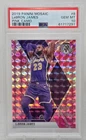2019 Mosaic Pink Camo Refractor LeBRON JAMES CARD PSA 10 GEM MINT