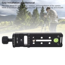 Camera Rail Nodal Slide 150mm Quick Release Plate Clamp With 1/4in Screw Hole