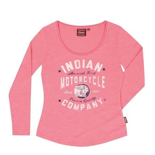 Indian Motorcycle OEM Long Sleeve IMC T-Shirt Pink Women's X-Small, 286628701