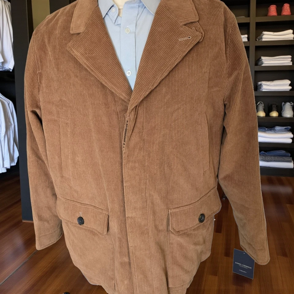 New Corduroy Chore Jacket 44r XL By Daniel Cremieux Working Cuff - Image 3 of 4