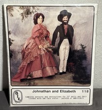 23" Pioneer Western Dressed Vintage BIE Originals Dolls 118 John  Elizabeth