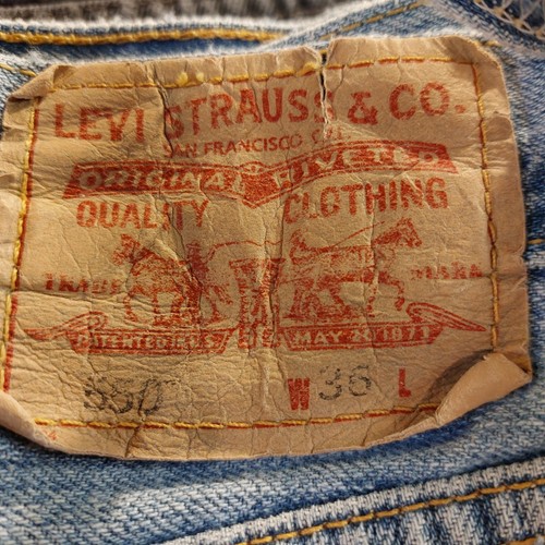 LOT OF 5 LEVI'S DENIM JEANS FOR REPAIR or PARTS Red Tab, Black, Shorts, Jeans - Bild 4 von 16