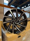18 Spielberg Style Alloy Wheels Black Polished 5x112 VW Golf Caddy Passat