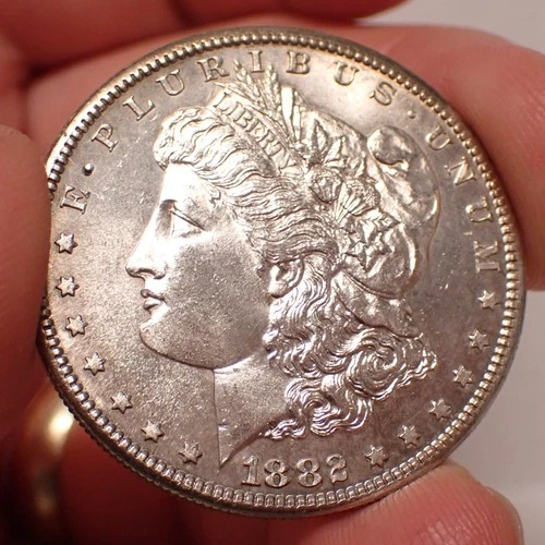 1882-S Morgan Dollar BU UNC Beauty Semi-PL rev