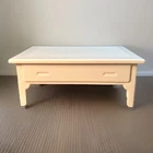 Vintage 1994 Barbie White Coffee Table Mattel Dollhouse Replacement Furniture