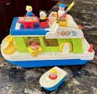 Vintage 1972 Little People Happy House Boat #985 Complete