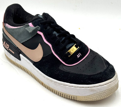 Nike Air Force 1 Shadow RTL Women's Sneakers 11 Black Claystone Shoes CU5315-001