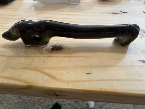 Vintage Dackel Salz & Pfefferstreuer Weiner Hund Einteiler Made in Japan 50er