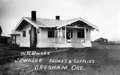 W R Burke Residence Jeweler Kodaks & Supplies Gresham Oregon OR - Reprint