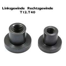 T12 - T40 Rund Flansch Links/Rechtsgewinde Trapezgewindemuttern 45#Stahl