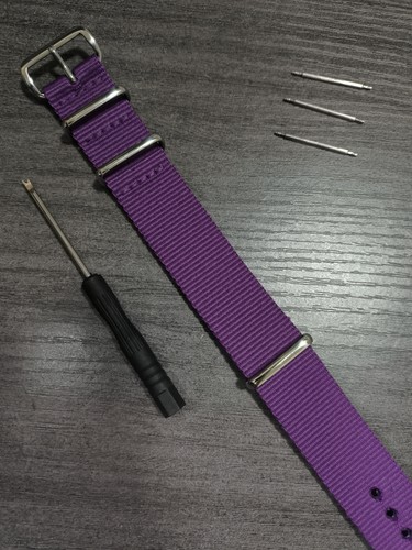 NATO Tejido Nylon Universal Correa de Reloj con Hebilla de Acero Inoxidable para Hombre Mujer - Imagen 11 de 44