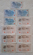 Germany 7 x 1000 and 4 x 100 mark 1910 1908 - see other sales