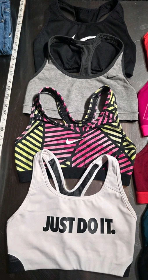 Nike Women's Sports Bra Lot Sizes S and M (9 Total In Lot) - Image 3 of 4