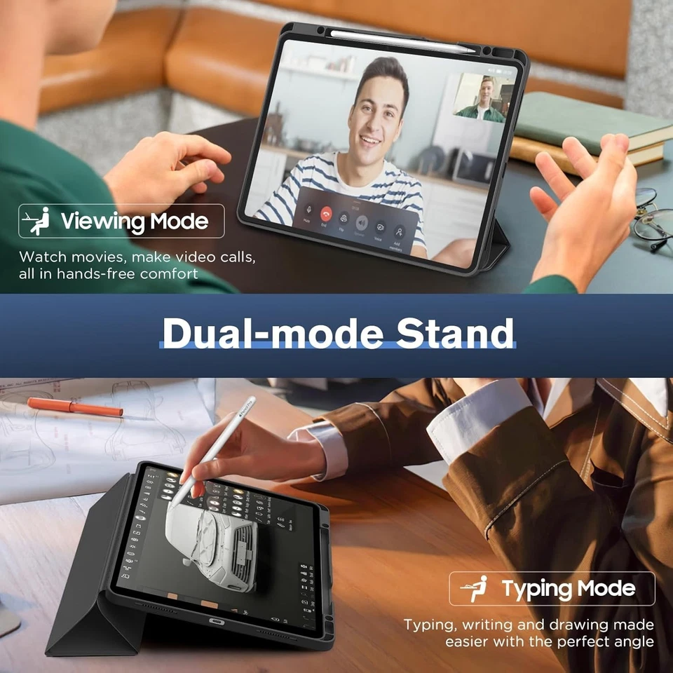 Funda para iPad Pro 12,9 pulgadas (3ª 4ª 5ª y 6ª generación) Silicona Antigolpes Cubierta Foto 3 de 4