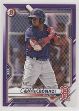 2021 Bowman Draft Purple 73/250 Brainer Bonaci #BD-54 0a5t