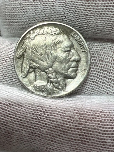 1916 D Full Horn XF/AU High Grade Buffalo Nickel - Better Date US Coin!