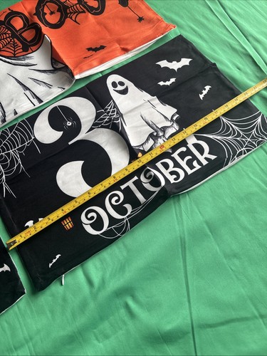 "Juego de 4 fundas de almohada decorativas de Halloween casa embrujada espeluznante 19""x11""" - Imagen 13 de 24