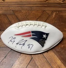 Rob Gronkowski Signed New England Patriots White NFL Football!
