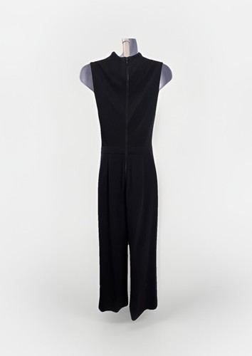 ALICE + OLIVIA Wide Leg Cut Out Black Jumpsuit Size 4 - Picture 2 of 11