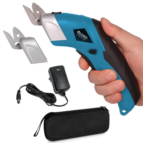 Cordless Electric Scissors with 2 Blades Rechargeable Powerful Shears Cutting...